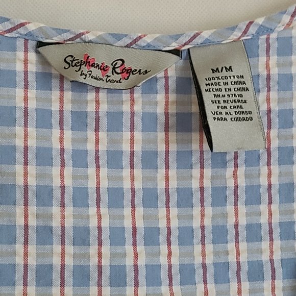 Stephanie Rogers blue dress size M - Picture 3 of 7